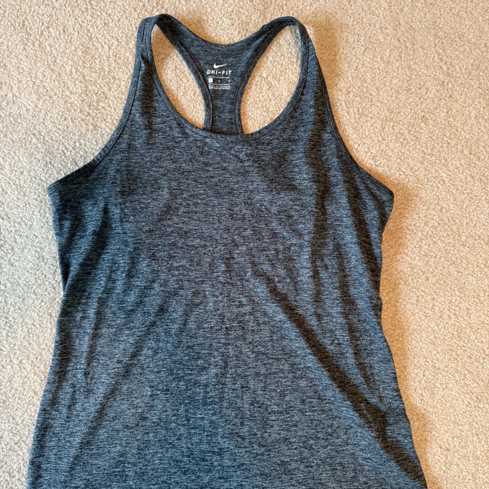 Nike Women's Dark Gray Tank Top Size L
